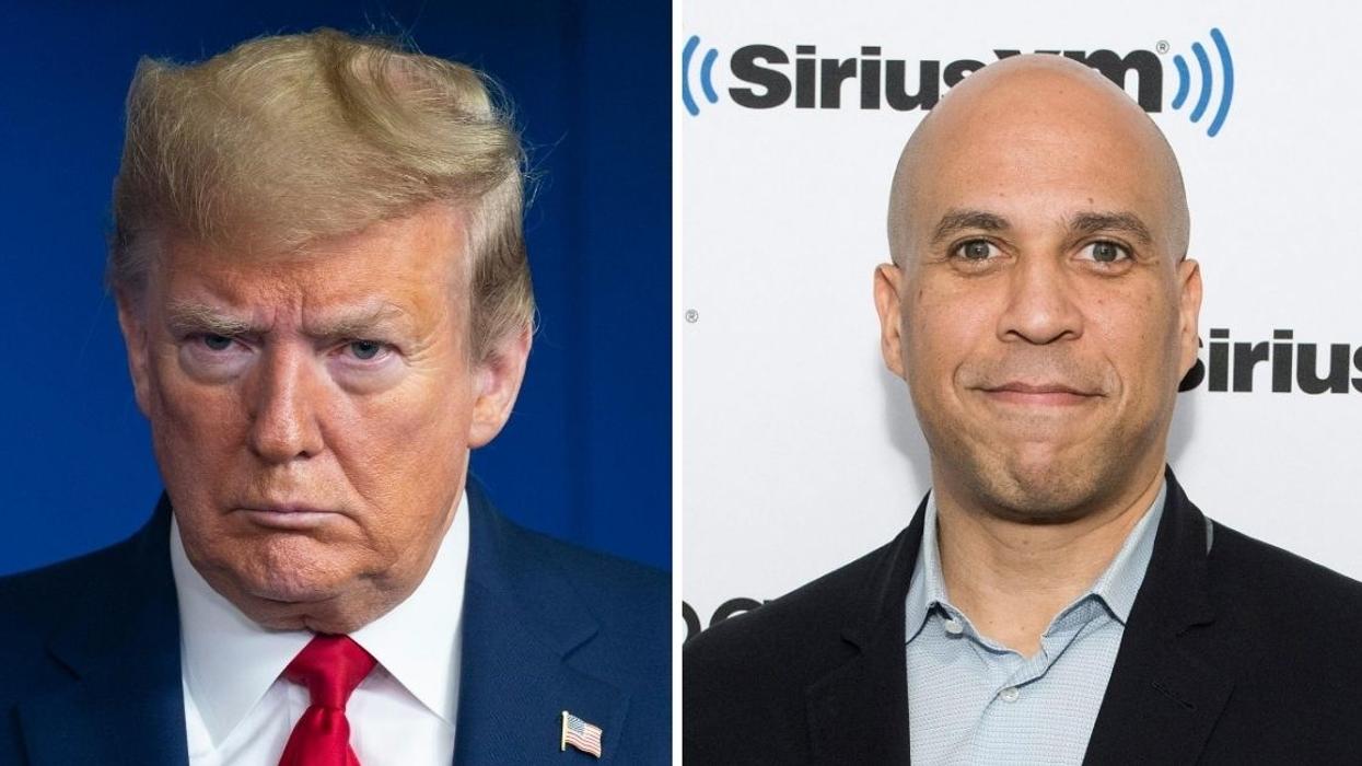 Trump Slammed For Fanning Flames Of Racial Anxiety With Dig At Cory Booker During 'Telerally'