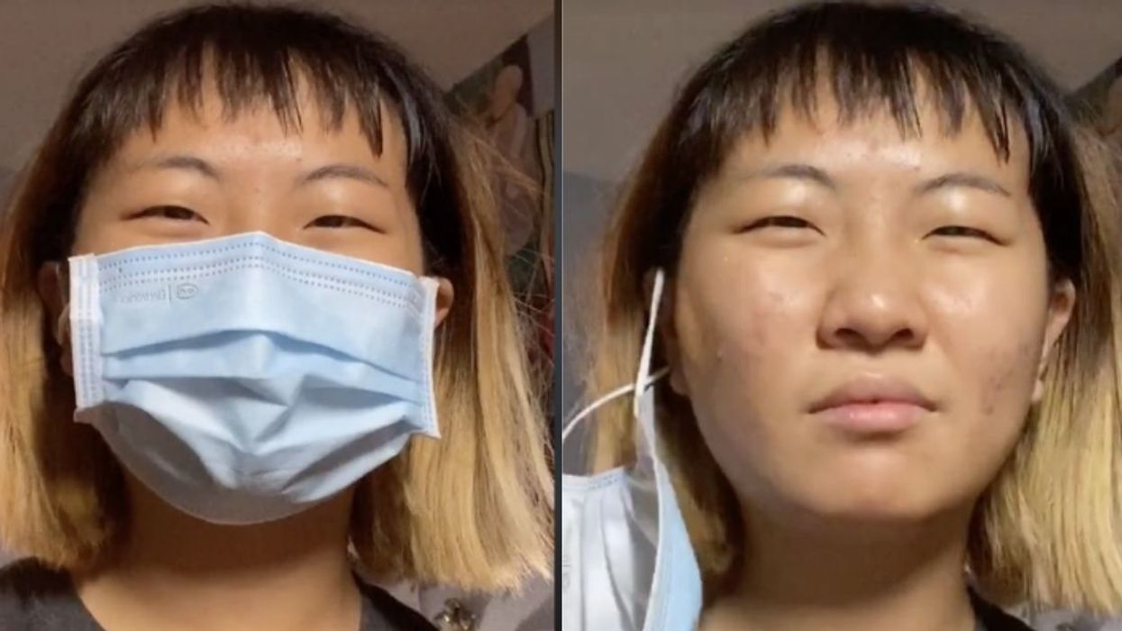 People Are Showing Off How They Fake Smile Under Their Face Masks—And We Feel Very Seen