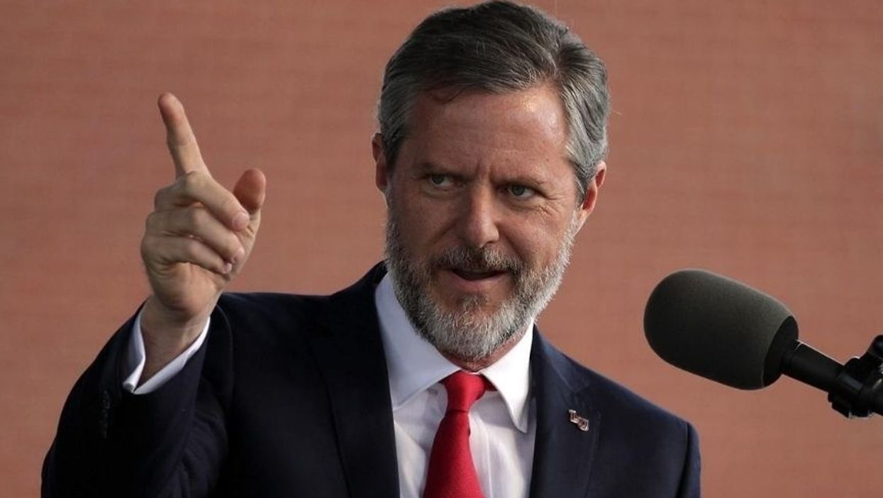 Jerry Falwell Jr. Just Deleted a Photo of Himself With His Arm Around a Woman and His Pants Undone and People Are Very Confused