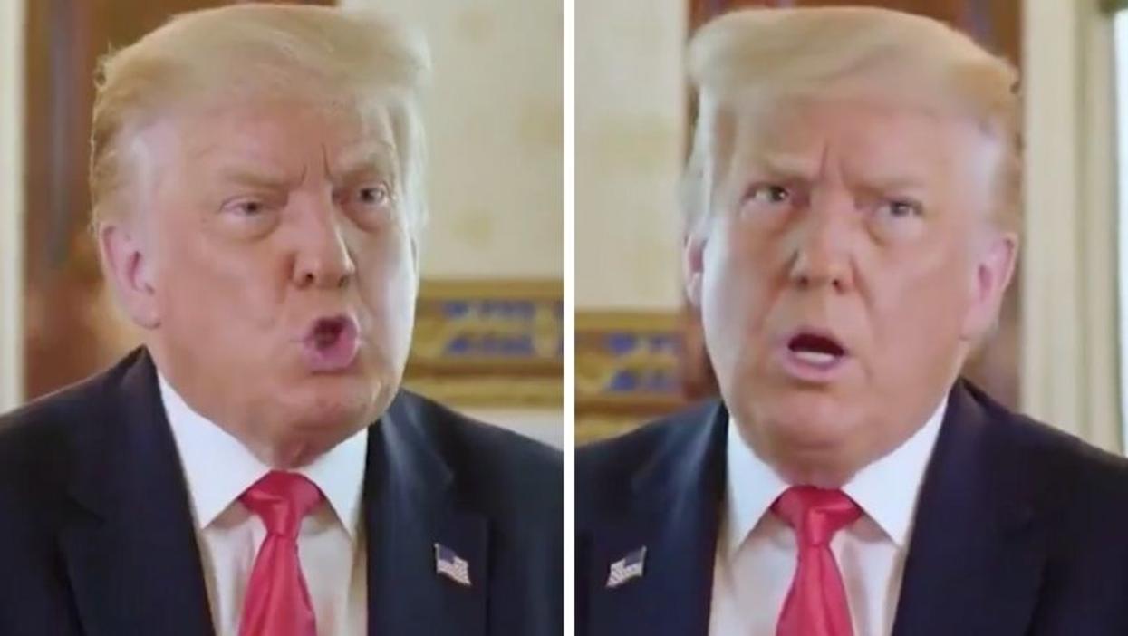 Someone Edited Trump's Axios Interview So That Trump Is Arguing With Himself About Testing, and the Internet Has a New Hero