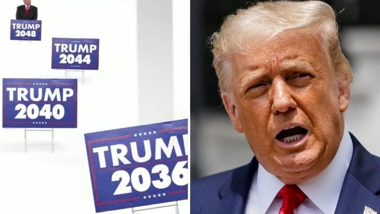 Anti-Trump GOP Group Just Gave Trump's 'President 4Eva' Video the Most Savage Virus Death Count Update