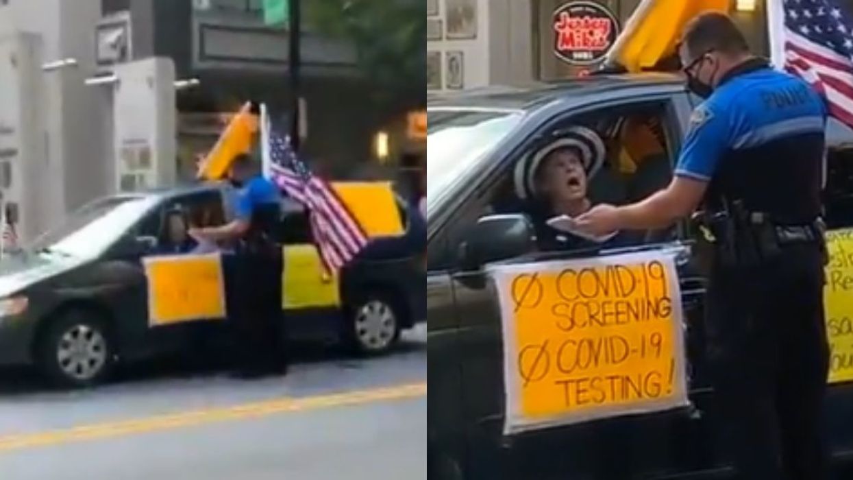 Virus 'Truther' Has Epic Meltdown About Communism And Jesus After Being Pulled Over By Cop