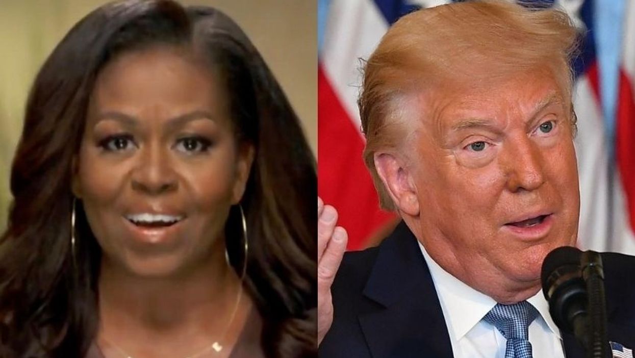 Trump Just Lashed Out at Michelle Obama After Her Brutal Convention Speech and People Are Fact Checking Him Hard