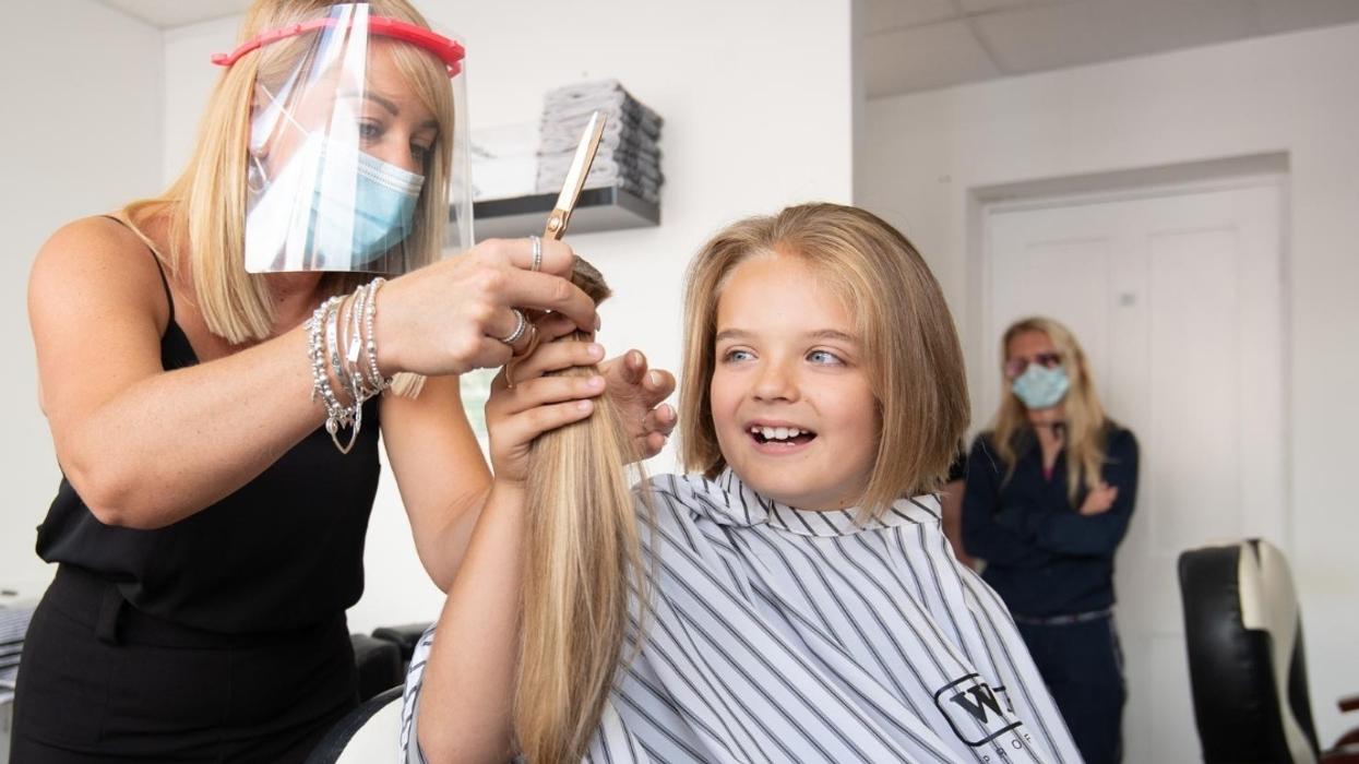 9-Year-Old Boy Who Never Had His Hair Cut Chops Off His Luxurious Locks To Help Kids With Cancer