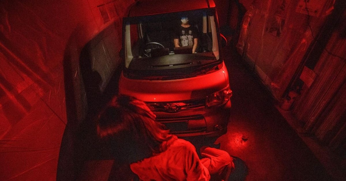 Freaky Drive-In Haunted House Keeps Visitors Trapped In Their Cars—But Safe From The Pandemic