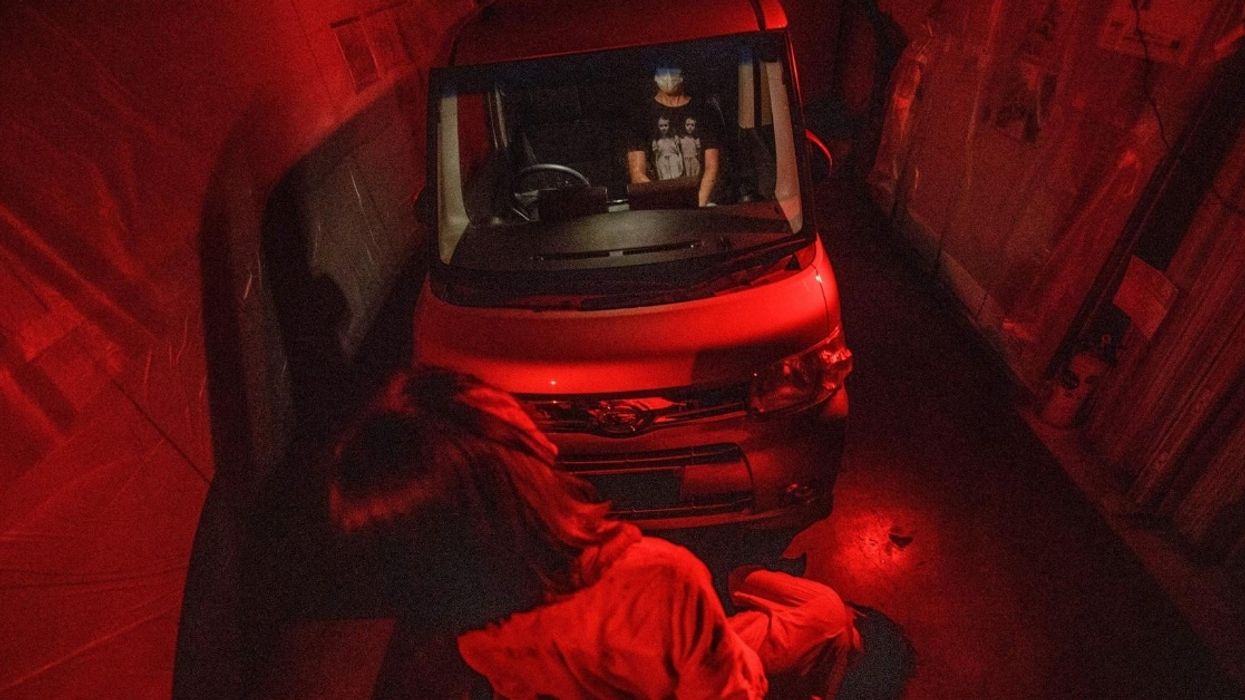 Freaky Drive-In Haunted House Keeps Visitors Trapped In Their Cars—But Safe From The Pandemic