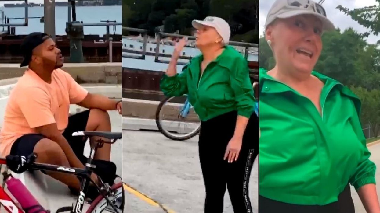 Illinois 'Karen' Arrested After Assaulting Black Bicyclist For 'Trespassing' On Public Pier In Viral Video