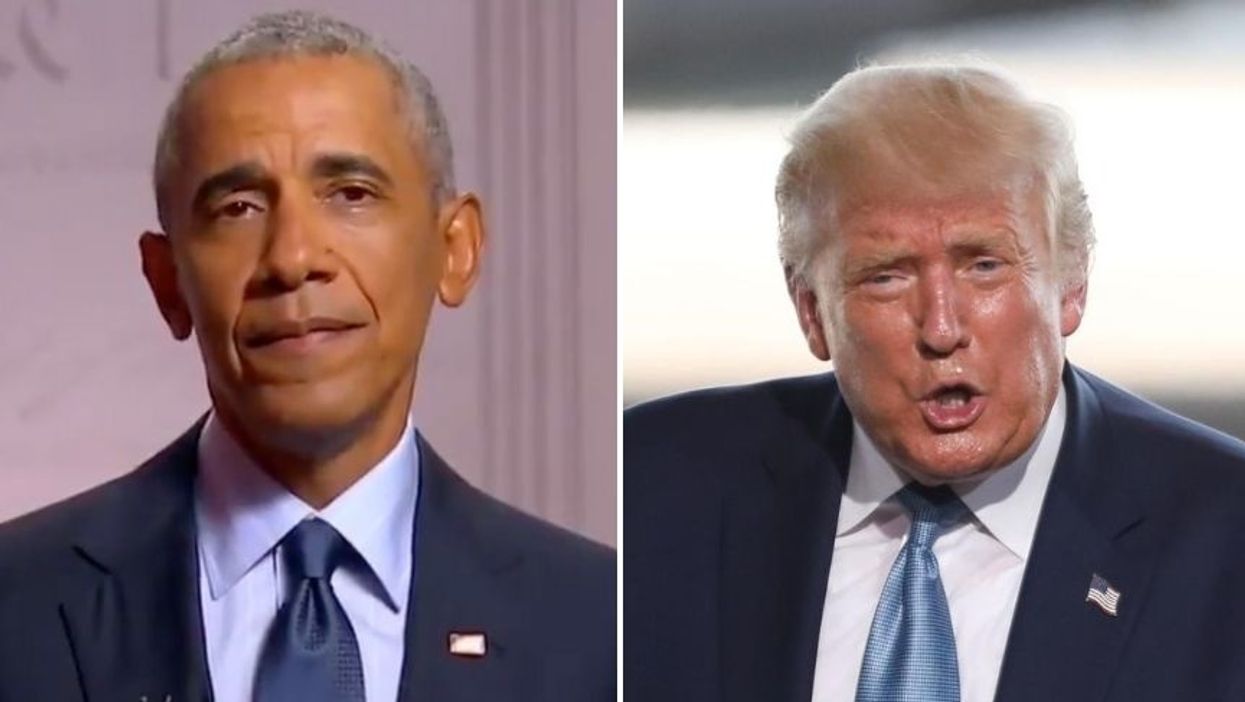 Donald Trump Tried to Come for Barack Obama During His Convention Speech With Unhinged All Caps Tweets--It Did Not Go Well