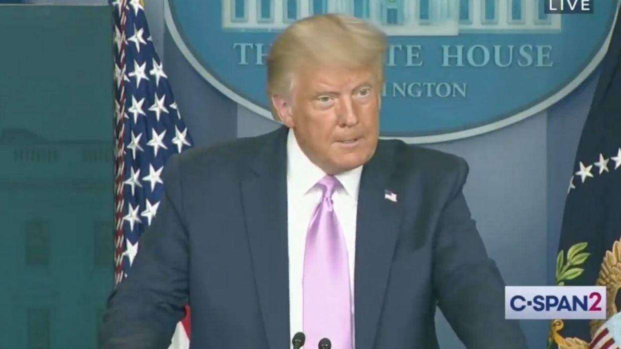 Twitter Outraged After Trump Says He 'Appreciates' QAnon Supporters Because They 'Like Me Very Much'