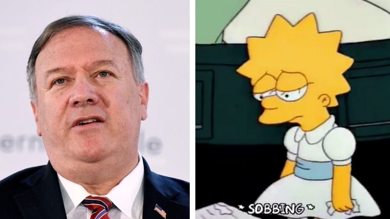 Mike Pompeo Slammed After Using Lisa Simpson GIF To Mock Dems During Segment About Domestic Abuse