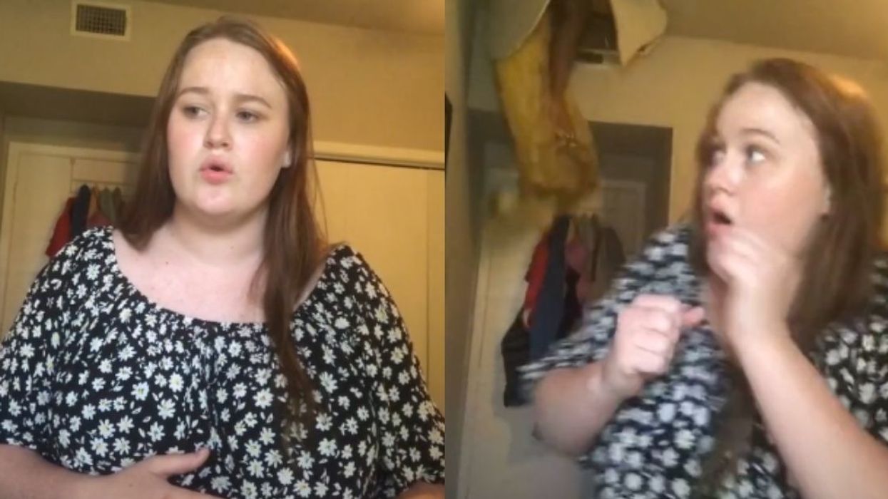 Teen's Singing Is Interrupted By Her Mom Crashing Through Her Bedroom Ceiling In Surreal TikTok Video