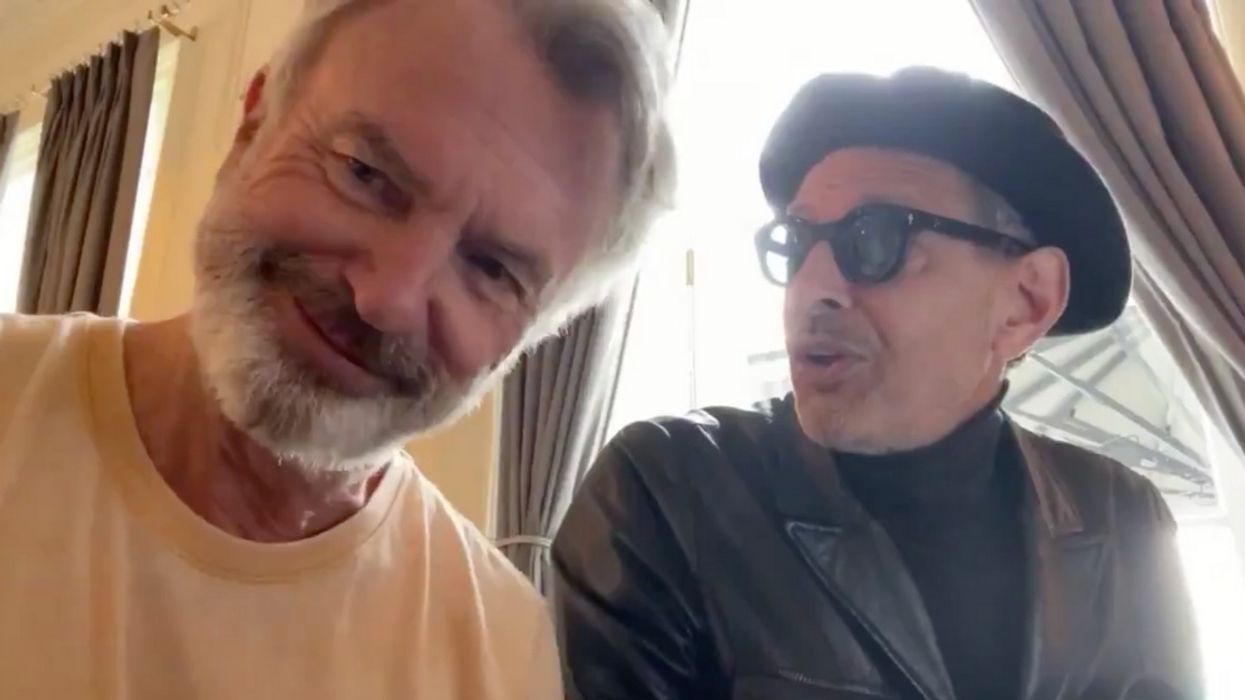 Sam Neill And Jeff Goldblum Singing On The Set Of 'Jurassic World: Dominion' Is The Pick-Me-Up We Could All Use