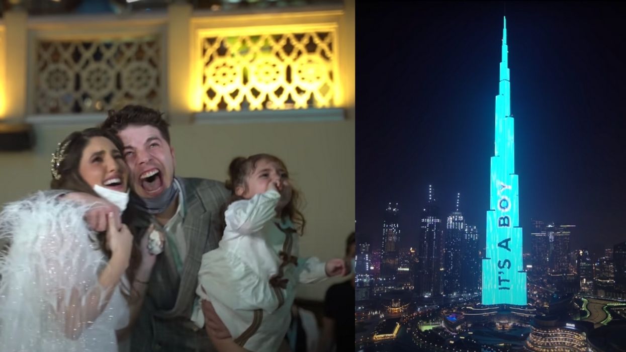 YouTubers Use World's Tallest Building For Over-The-Top Gender Reveal Announcement