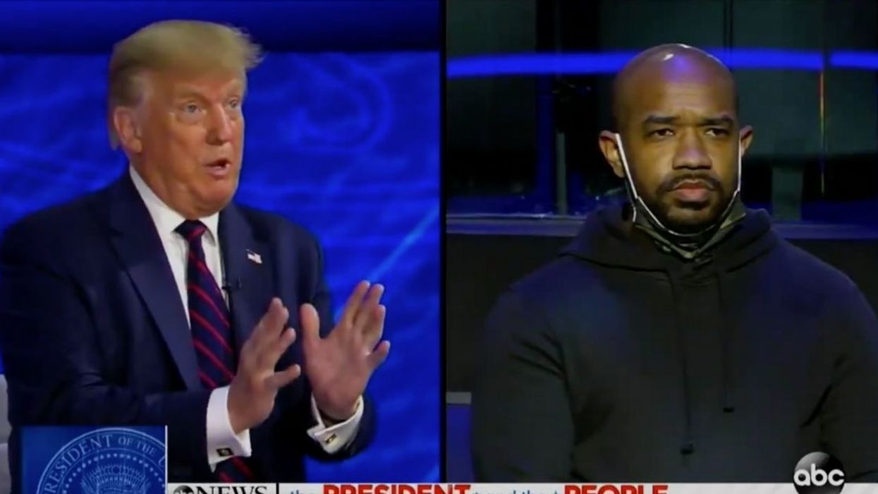 Trump Dismisses Black Man's Concerns About Racial Inequality During Town Hall To Talk About His Poll Numbers