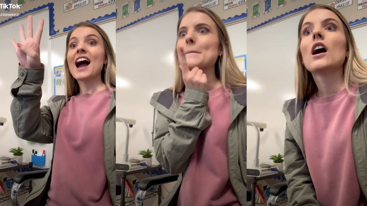 Kindergarten Teacher Goes Viral After Showing Just How Energetic She Has To Be To Keep Her Students Engaged