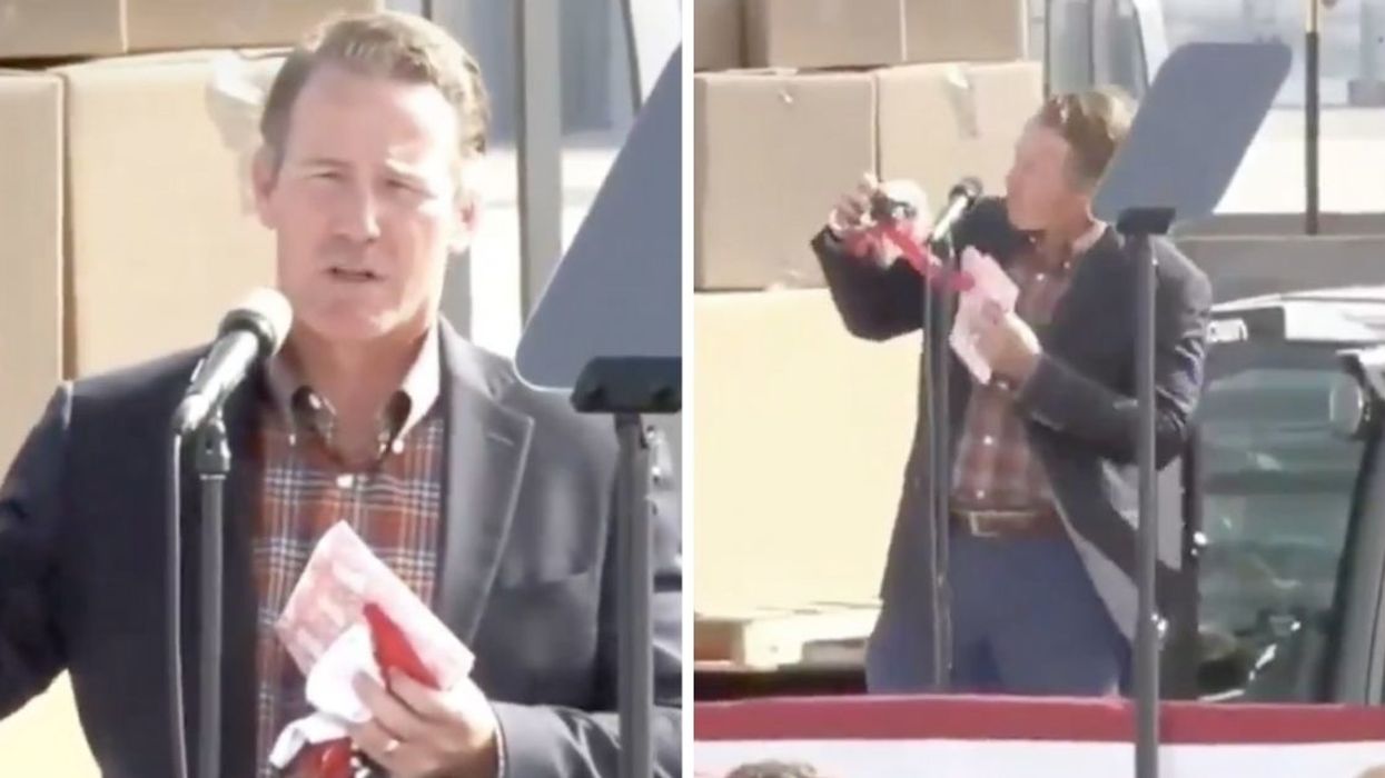 Ohio's GOP Lt. Gov. Gets Loudly Booed After Trying To Promote Trump Face Masks At Trump's Rally