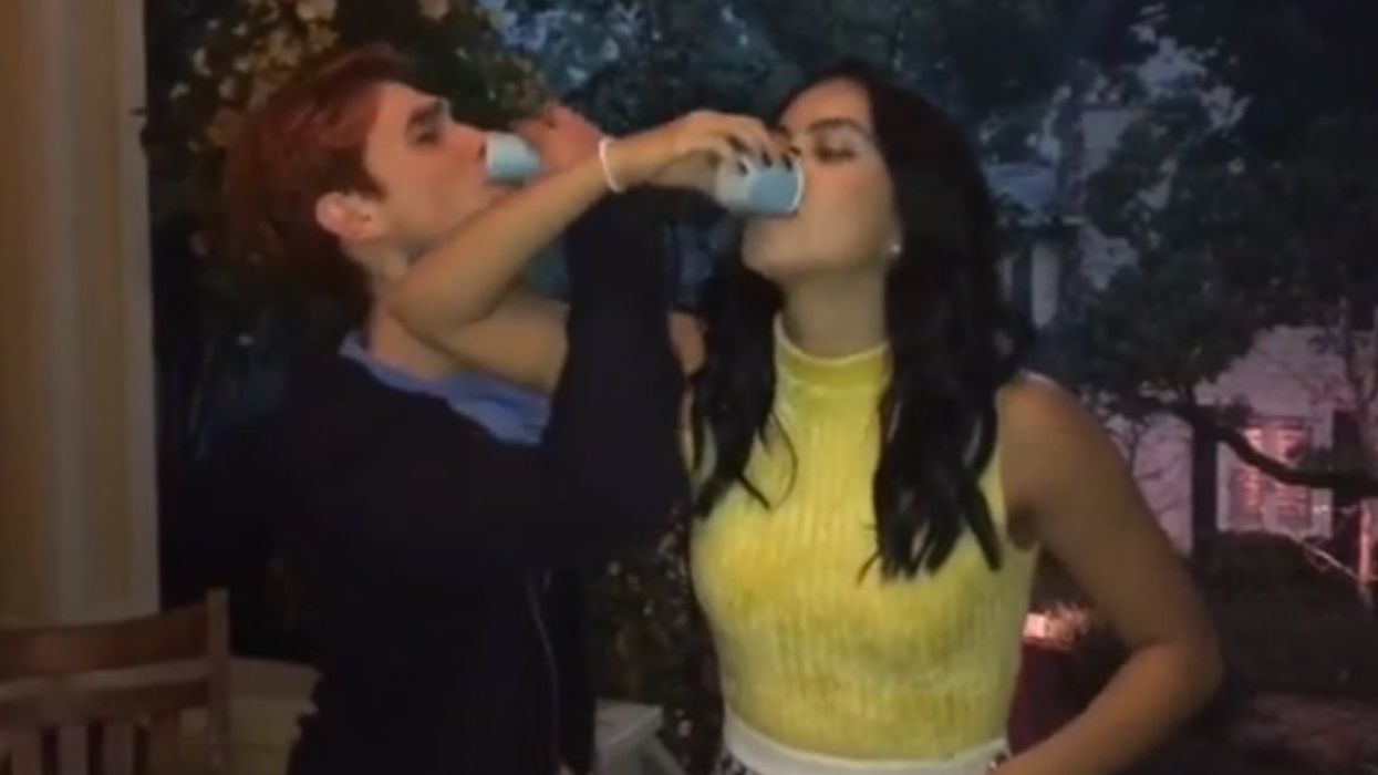 Video Of 'Riverdale' Stars Using Mouthwash As Protection Before Makeout Scene Has Everyone Baffled