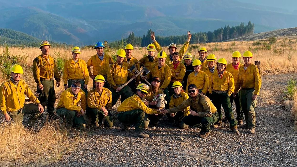 Oregon Firefighters Feeling The Force After Little Boy Donates Baby Yoda Toy To Boost Morale