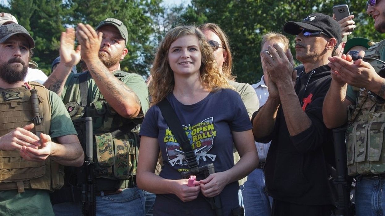 'Kent State Gun Girl' Gets Roasted Online After Hawking Shirts Declaring 'Trump Is My King'