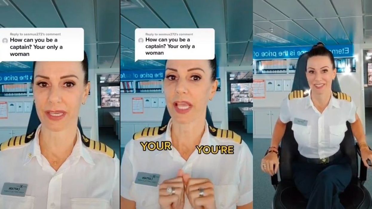 Cruise Ship Captain Becomes Instant Legend After Clapping Back At Sexist Troll Who Questioned Her Rank