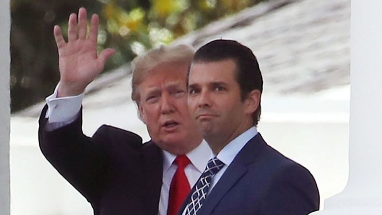 Don Jr. Reportedly Wants to Stage an Intervention for Trump for 'Acting Crazy' While Battling Virus