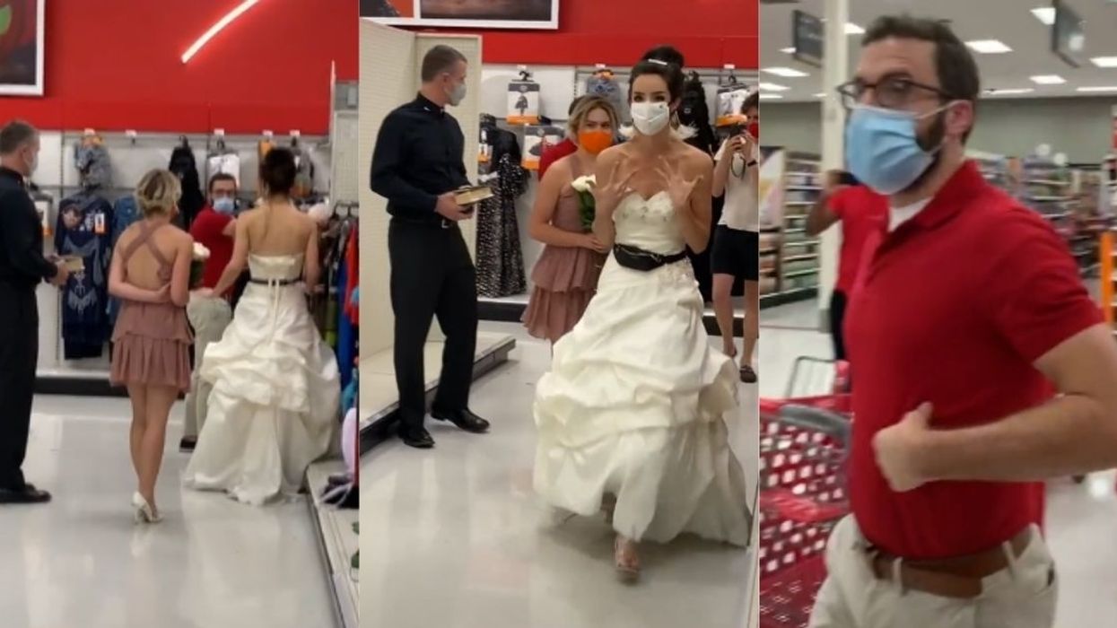 Woman Shows Up In Wedding Dress During Fiancé's Shift At Target To Demand He Marry Her Or She's 'Leaving'