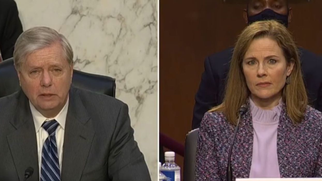 Lindsey Graham Slammed After Comparing Same-Sex Marriage To Polygamy While Questioning Amy Coney Barrett