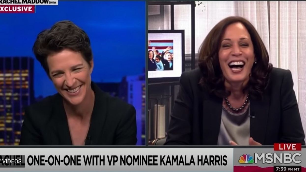 Rachel Maddow Asked Kamala Harris About The Fly On Pence's Head—And Her Response Was Gold