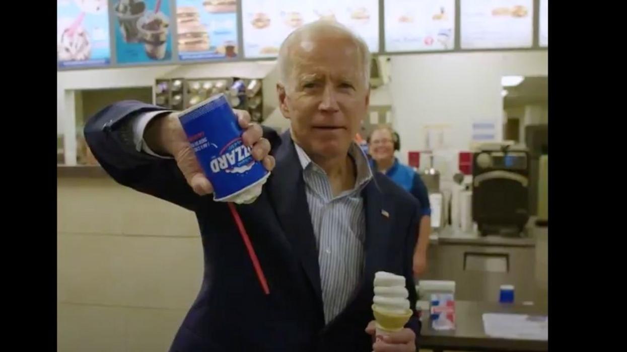 Conservatives Go Nuts With Theories After Biden Flips Dairy Queen Blizzard Upside Down In Viral Video