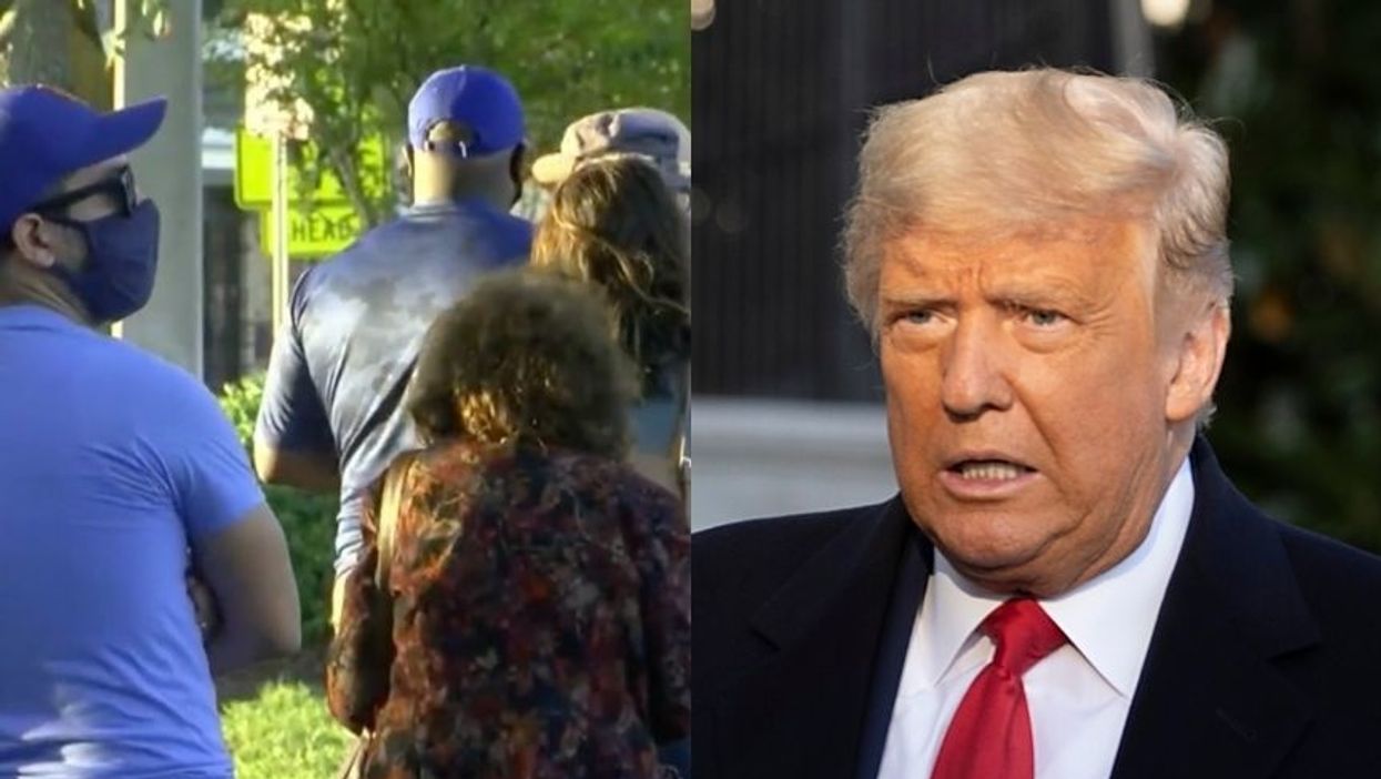 Armed 'Guards' Outside Florida Early Voting Site Claimed They Were Hired by Trump Campaign But the Campaign Denies It