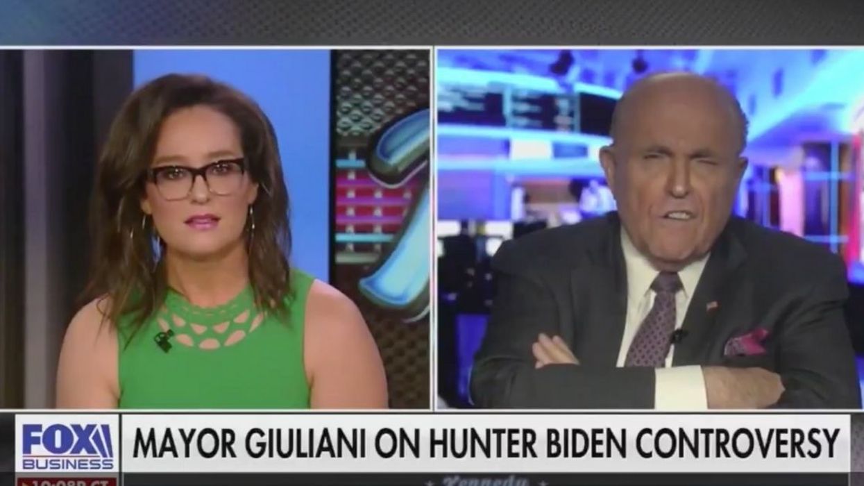 Rudy Giuliani Totally Loses It On Fox Business Host After She Compares Him To Christopher Steele