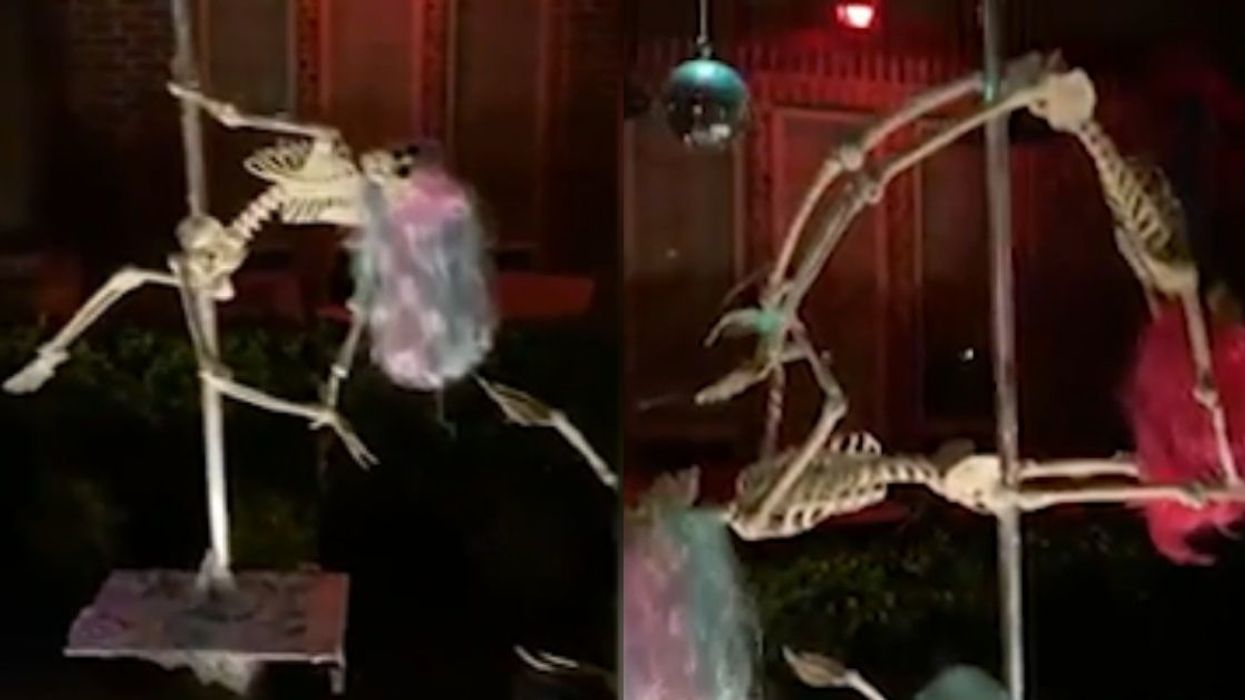 Texas Woman's HOA Tells Her She Has To Take Down Her Skeleton Pole-Dancer Display