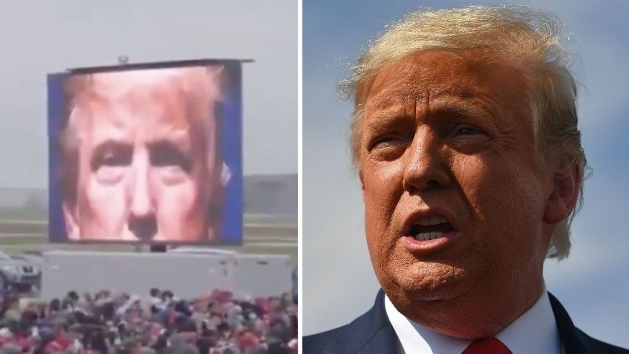 Trump Just Unveiled a New Disturbing Campaign Video at a Rally and, Yeah, Kim Jong Un Would Be Proud