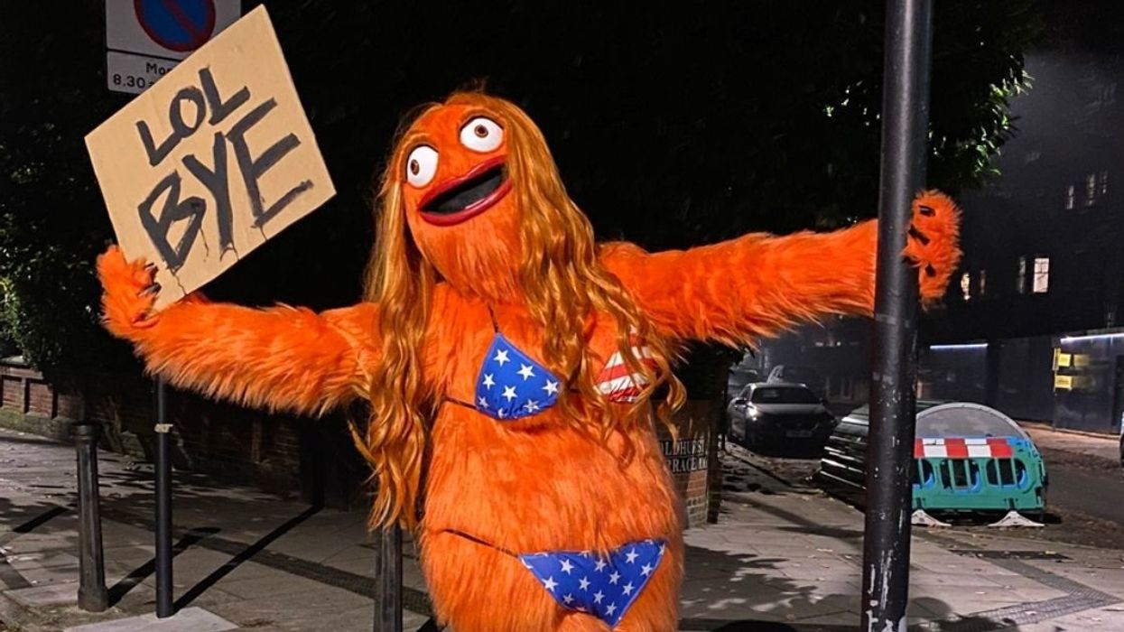 Scantily-Clad 'Grittney' Makes Waves Across The Pond In London After Celebrating Trump's Loss