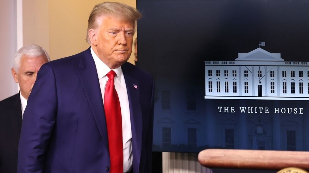 Trump Roasted For Holding 60-Second Press Conference To Take Credit For Stock Market Before Running Away