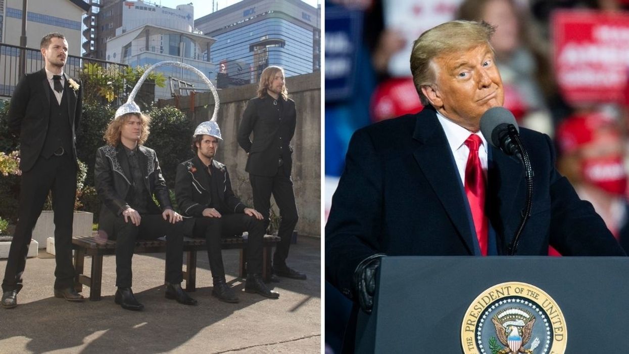 The Killers Just Threw Some Award-Worthy Shade At Trump With An All Caps Tweet After Grammys Snub