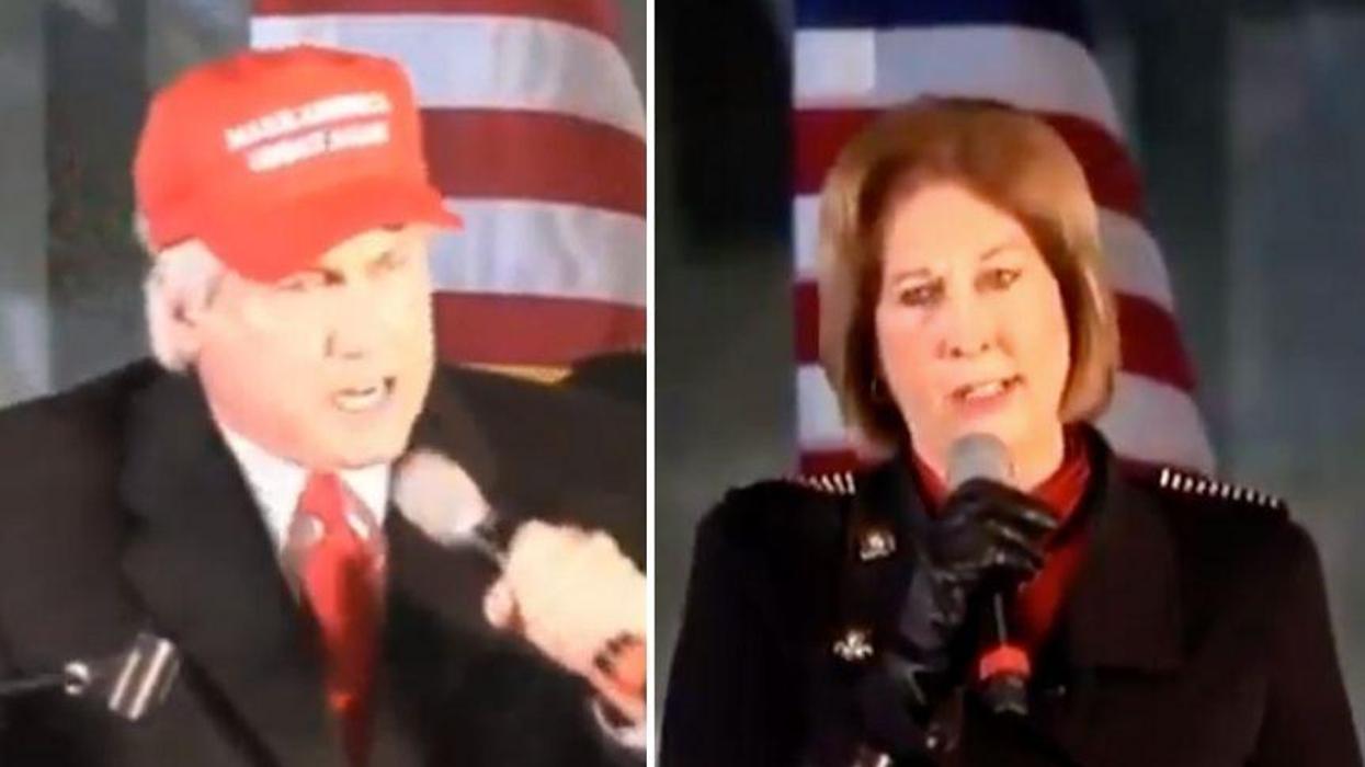 Trump Supporters Cheer as Pro-Trump Lawyers Tell Them Not to Vote for Republicans in GA Senate Runoffs