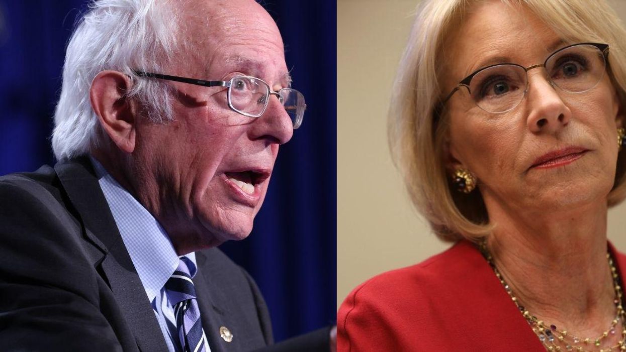 Bernie Sanders Eviscerates Betsy DeVos After She Slams His Proposal To Make College Free