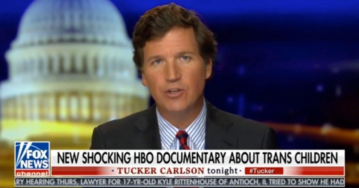 Tucker Carlson Blasted After Calling Trans Kids 'Grotesque' In Overtly Vile Rant On Fox News