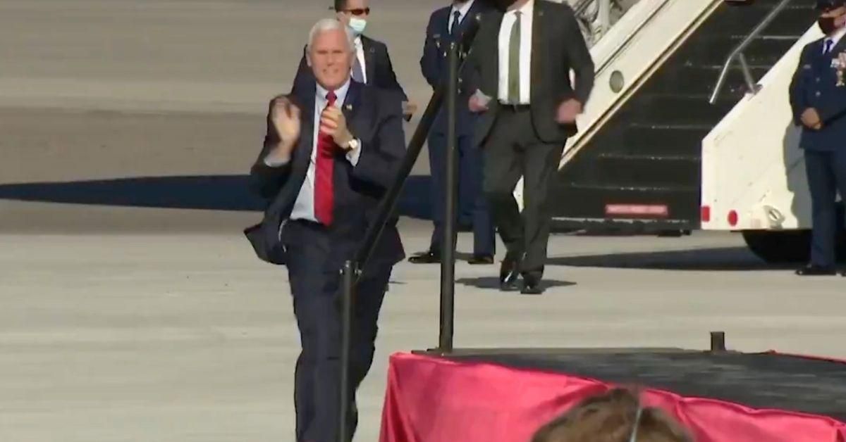 Video Of Mike Pence Trying To Run And Clap At The Same Time Has The Internet LOLing Hard