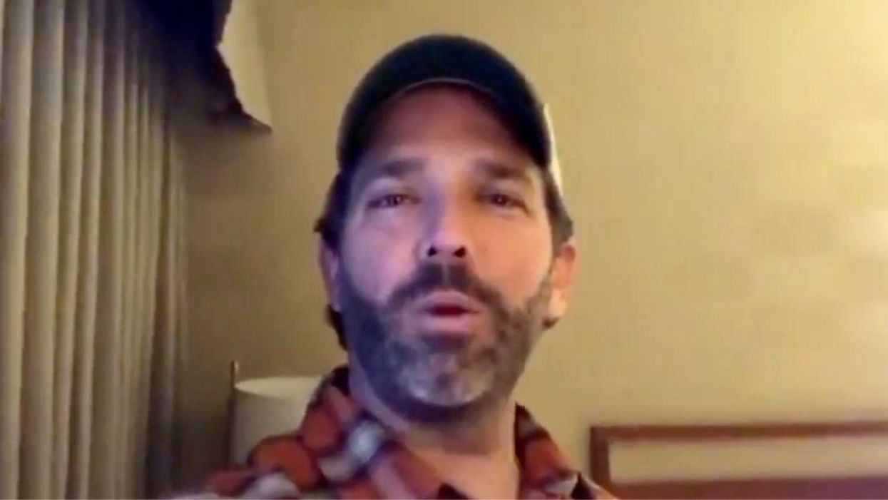 Don Jr.'s Bizarre Rant About Biden In What Appears To Be A Motel Room Has Twitter Scratching Their Heads