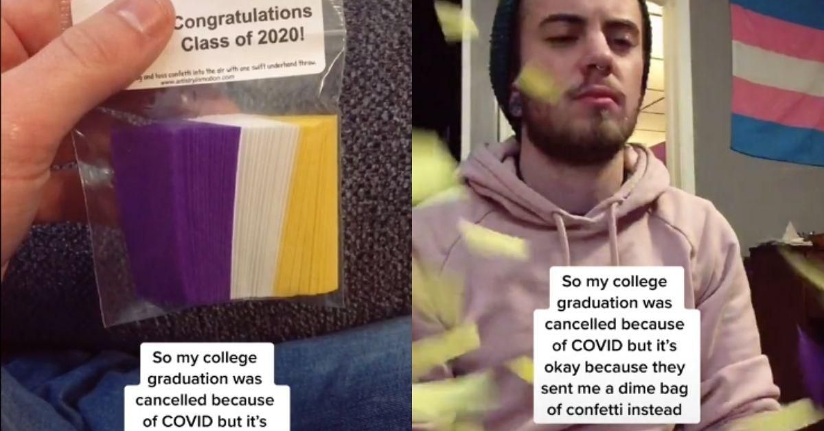 A Minnesota University Sent Each Of Its Graduates A Tiny Bag Of Confetti—And It's Peak 2020