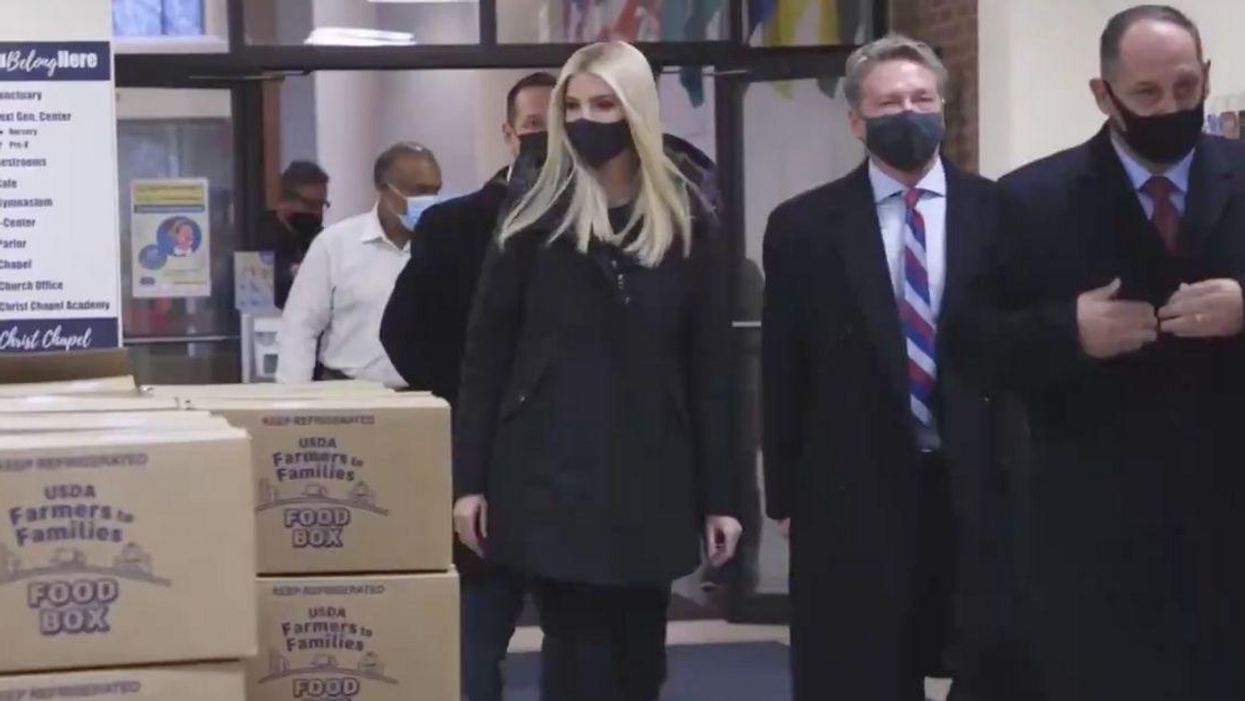 Ivanka Slammed After Sharing Self-Congratulatory Video Of Herself Delivering Food To Needy Families