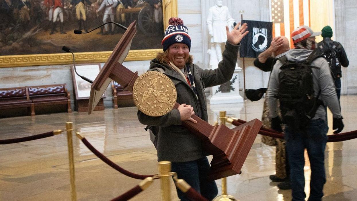 Twitter Users Think Trump Rioter's Name Is 'Via Getty' After Journalist Credits Getty Images In Tweet