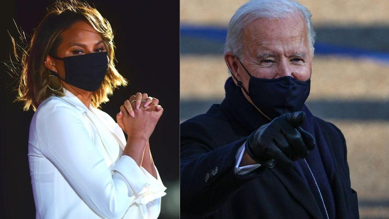 Chrissy Teigen Flips Out After Discovering She's Only Non-White House Twitter Account Followed By Biden
