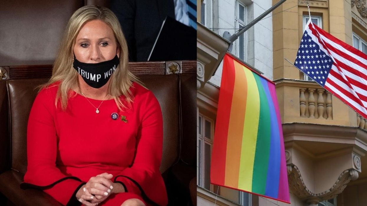 QAnon Congresswoman Co-Sponsoring Bill That Would Ban Pride Flags From Flying At U.S. Embassies