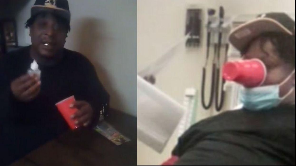 Man Gorilla-Glues Cup To His Mouth To Prove It's Not That Strong—And It Backfires Instantly