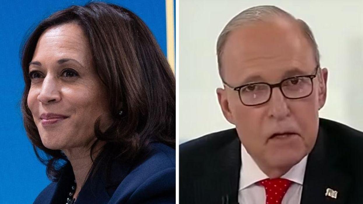 Former Trump Economic Advisor Caught on Fox News Hot Mic Raging Against Kamala Harris