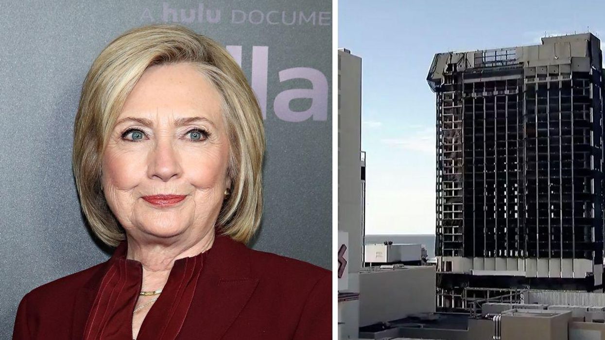 Hillary Clinton Had The Perfect Reaction To Video Of Trump's Atlantic City Casino Getting Demolished