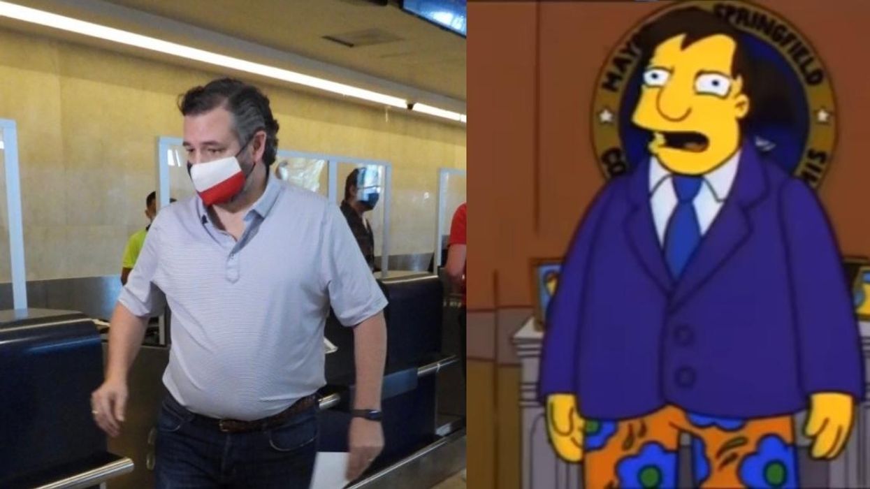 Fans Think 'The Simpsons' Basically Predicted Ted Cruz's Cancun Trip Nearly 30 Years Ago